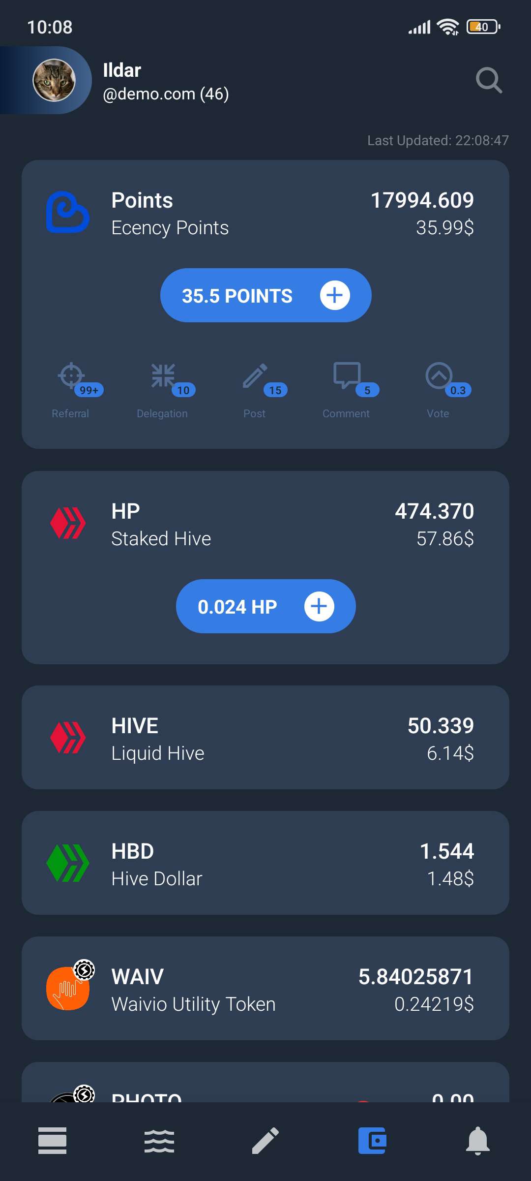 Multi-token Dark theme